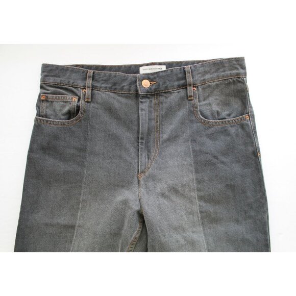 Isabel Marant Etoile Clancy Slim Boyfriend Jeans Dark Grey Size 42/ US 10 - Picture 4 of 8